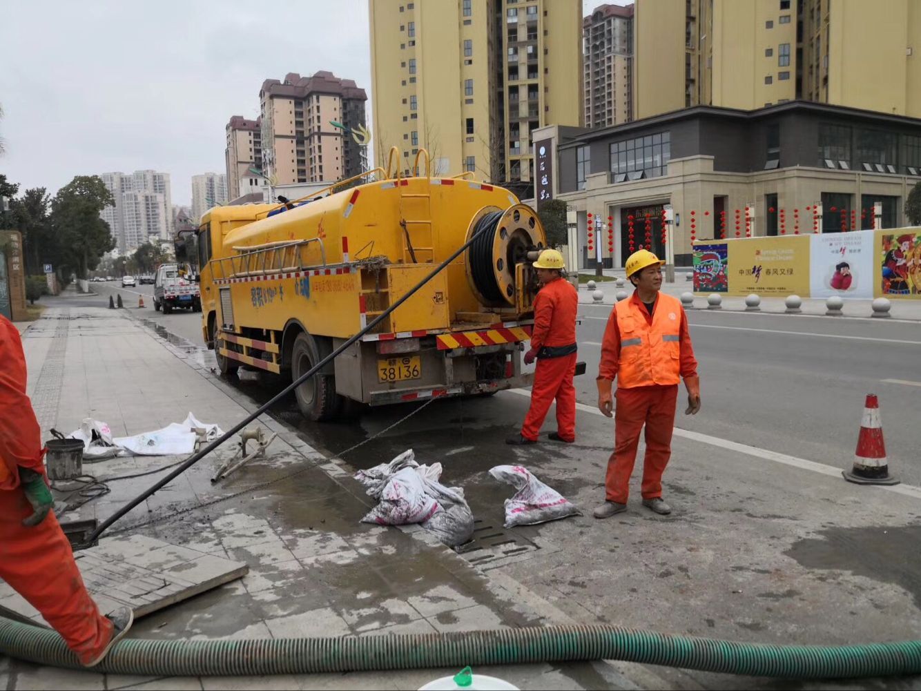 揭西排污管道清淤-管道清洗